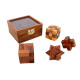 4-in-One Wooden Puzzle Games Set 3D Puzzles