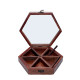 KARAFT WILA Wooden Hexagon Spice Box for Spice Storage