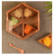 KARAFT WILA Wooden Hexagon Spice Box for Spice Storage