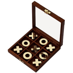 STAR CRAFT Wooden Tic Tac Toe Game Handmade 