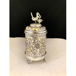 Silver Plated Akhand Diya 