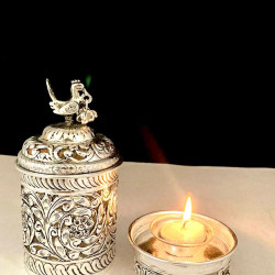 Silver Plated Akhand Diya 